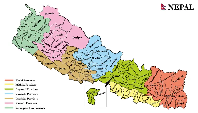 Map of Nepal